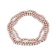 Faux pearl necklace long, retro - Light pink (1 Piece)