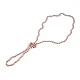 Faux pearl necklace long, retro - Light pink (1 Piece)