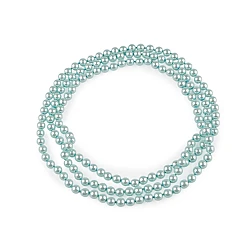 Faux pearl necklace long, retro - Blue ice (1 Piece)