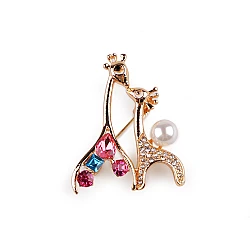 Brooch - rabbit, sheep, giraffe, fox - Gold (1 Piece)