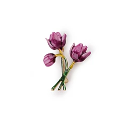 Brooch flowers - Violet (1 Piece)
