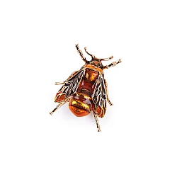 Brooch - wasp, fly - Orange (1 Piece)