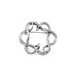 Brooch snake - Platinum (1 Piece)