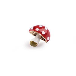 Brooch / badge, mini - Red (1 Piece)