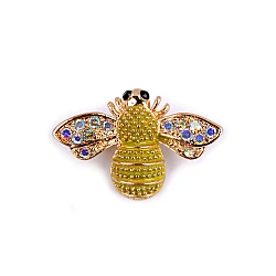 Brooch / badge, mini - Yellow green (1 Piece)