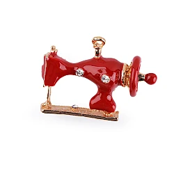 Brooch sewing machine - Red (1 Piece)