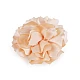 Brooch / hair ornament, satin flower ø11 cm - Salmon (1 Piece)