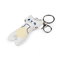 Backpack pendant / keychain - cat - White (1 Piece)
