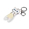 Backpack pendant / keychain - cat - White (1 Piece)