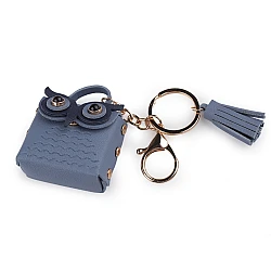Backpack pendant / keychain - owl bag - Jeans blue (1 Piece)