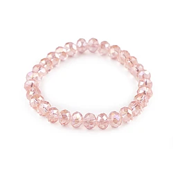 Bracelet made of glass beads with ab effect - Powder (1 Piece)