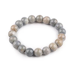 Bracelet made of glass beads - Lightgrey (1 Piece)