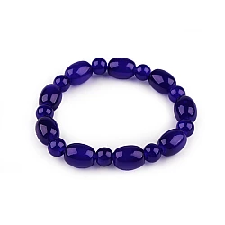 Bracelet made of glass beads - Blue dark (1 Piece)