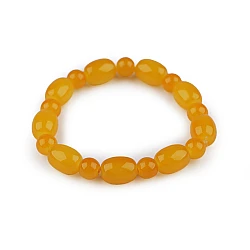 Bracelet made of glass beads - Amber (1 Piece)