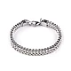 Men's stainless steel bracelet - Darksilver (1 Piece)