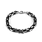 Men's stainless steel bracelet - Silver (1 Piece)