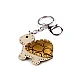 Backpack pendant / keychain - turtle, dinosaur - Gold (1 Piece)