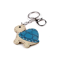Backpack pendant / keychain - turtle, dinosaur - Blue (1 Piece)