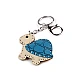 Backpack pendant / keychain - turtle, dinosaur - Gold (1 Piece)
