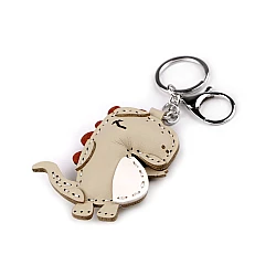 Backpack pendant / keychain - turtle, dinosaur - Beige (1 Piece)
