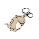 Backpack pendant / keychain - turtle, dinosaur - Gold (1 Piece)