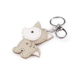 Backpack pendant / keychain - wolf, horse - Beige (1 Piece)