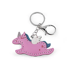 Backpack pendant / keychain - unicorn, elephant - Baby pink (1 Piece)