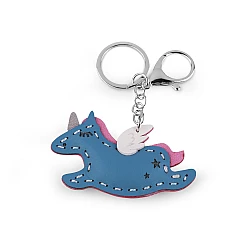 Backpack pendant / keychain - unicorn, elephant - Blue (1 Piece)