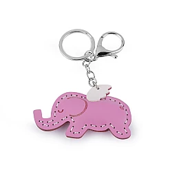 Backpack pendant / keychain - unicorn, elephant - Baby pink (1 Piece)