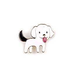 Brooch - cat, dog, doe - White (1 Piece)