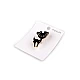 Brooch - cat, dog, doe - White (1 Piece)