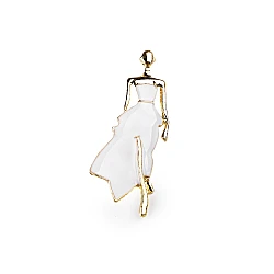 Brooch - model - White (1 Piece)