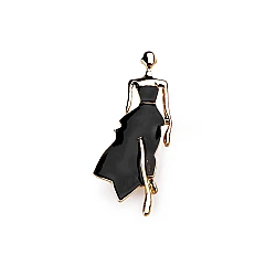 Brooch - model - Black (1 Piece)