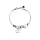 Stainless steel bracelet - Silver (1 Piece)