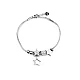 Stainless steel bracelet - Silver (1 Piece)