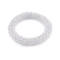 Bracelet / hair tie made of beads - Crystal (1 Piece)