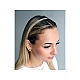 Hairband with lurex - Silver (12 Pieces)