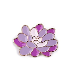 Brooch / badge flower, four-leaf clover - Light violet (1 Piece)