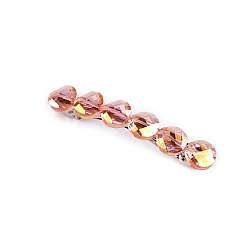 French hair clip - Crystal rose patina (1 Piece)