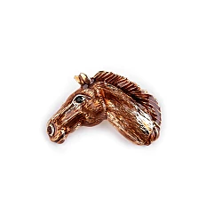 Brooch - horse - Brown (1 Piece)