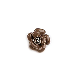 Brooch - flower - Darkbeige (1 Piece)