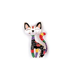 Brooch - cat - Multicolor (1 Piece)