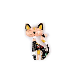 Brooch - cat - Salmon (1 Piece)