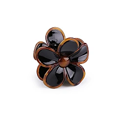 Flower hair clip - Black (1 Piece)