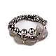 Elastic bracelet set of 3 pieces - Gray hematite (1 Set)