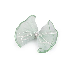 Bow hair clip - Lig.pastel green (1 Piece)