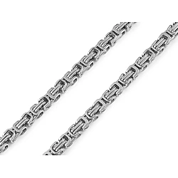 Men's chain / stainless steel chain - Silver (1 Piece)