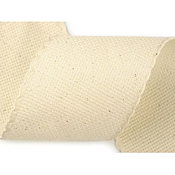 Canvas / needlepoint embroidery belt  width 70mm scalloped edge - Natural (1 Meter)