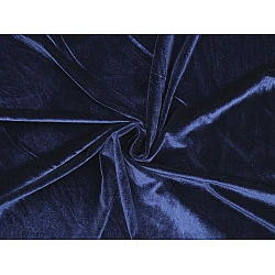Elastic velvet fabric - Berlin blue (1 Meter)
