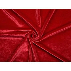 Elastic velvet fabric - Red (1 Meter)